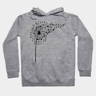 Dandelion Shirt Music Note Shirt Music Lover Hoodie